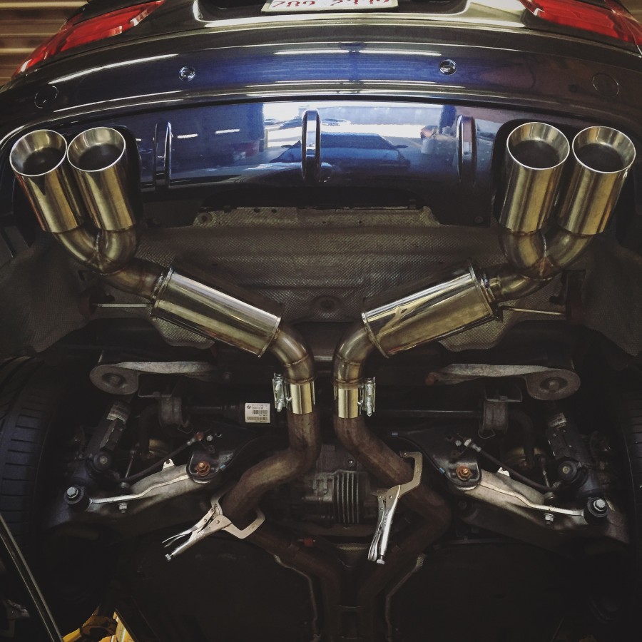 BMW X5M Exhaust : Custom Fabrication by Fluid MotorUnion - Car Repair
